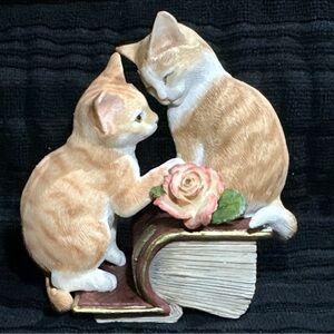 2006 Kitten Tales Romeo & Juliet Ginger Cat Figurine by Country Artists